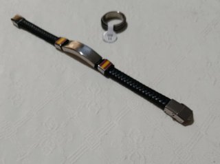 Pack Pulsera y Anillo Acero Inoxidable