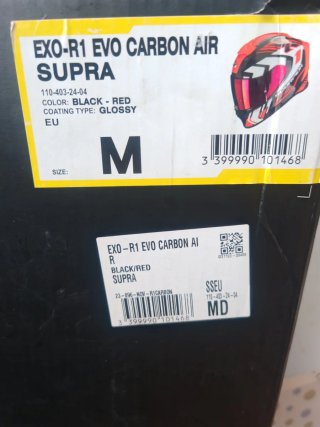 Casco moto Scorpion EXO R1 Air Carbon Supra