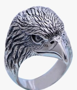 Anillo de Plata con Diseño de Águila