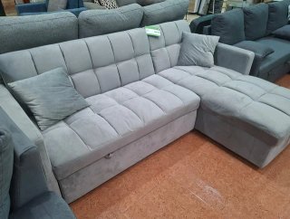 Sofá Cama Chaise Longue Gris