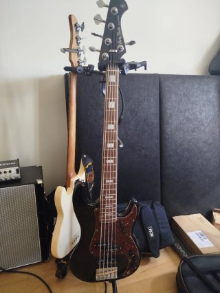 Bajo Eléctrico Harley Benton MV5 PJ Negro