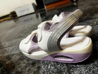 Sandalias con Plataforma Blancas y Lilas