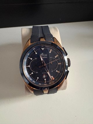 Reloj Lotus Cronógrafo Azul y Dorado