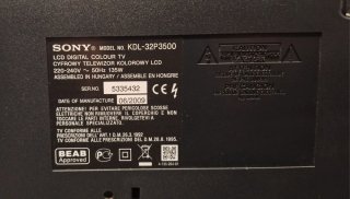 Televisor Sony Bravia 32 pulgadas