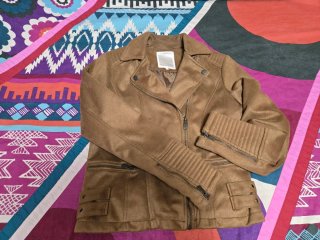 Chaqueta Biker Salsa Jeans Marrón