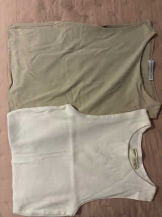 Lote 2 Tops Pull&Bear Básico Talla XS