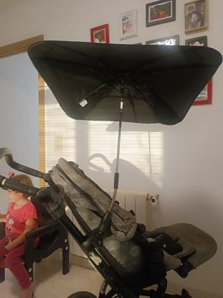 Cochecito Jané gris con accesorios