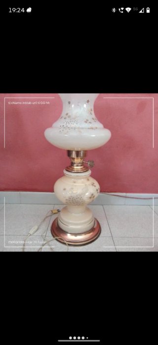 Lampada da tavolo vintage 65 cm