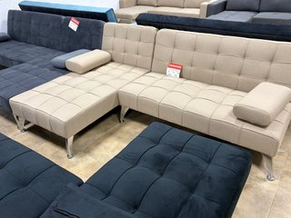 sofá cama chaiselongue reversible 3 plazas beige