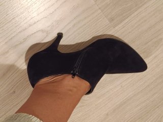 Botines tacón negros talla 41
