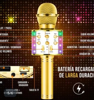 Micrófono Inalámbrico Karaoke Infantil