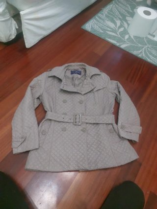 Cazadora Acolchada Beige Talla L