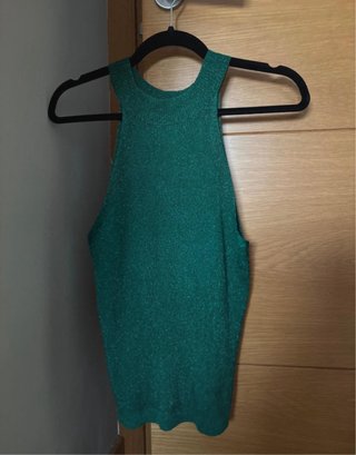 Top Verde sin Mangas