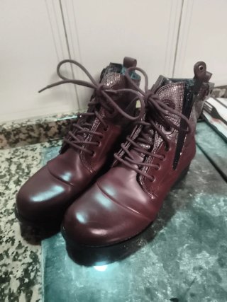 Botines Bunker Burdeos