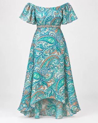 Vestido Garbor Talla Grande Estampado