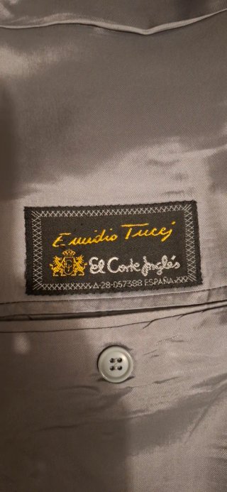 TraTraje Cruzado Emidio Tucci Talla 54 XL