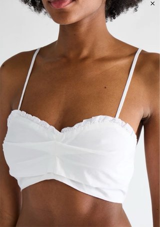 Crop top blanco