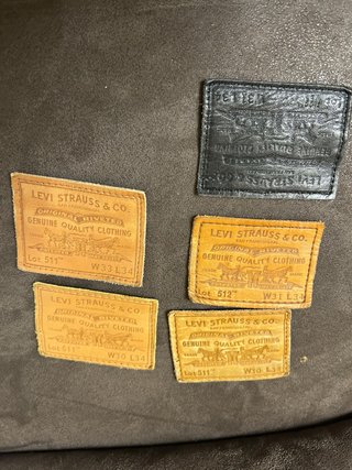 5 Etiquetas Levi's Originales