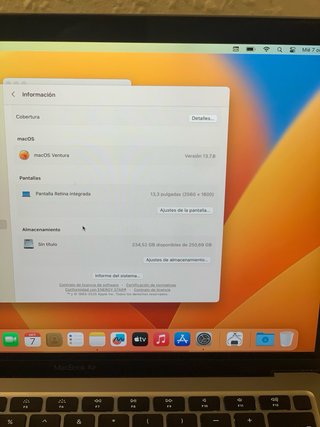 MacBook Air 13” 2020 Gris Espacial