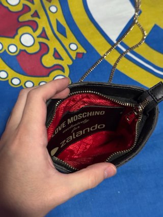 Bolso Love Moschino Negro Corazones Rojos