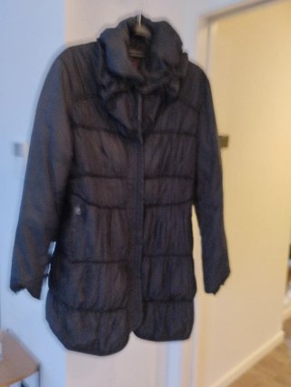 Abrigo Plumífero Negro Talla 44