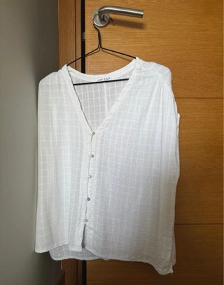 Camisa Blanca Texturizada