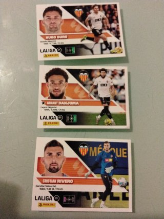 Cromos Valencia N4, 17, 19 Bis