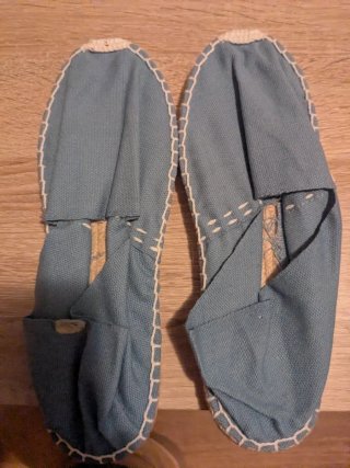 Alpargatas azules talla 36