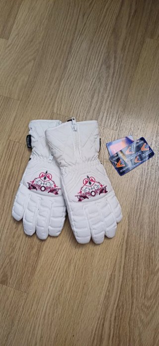 Guantes de esquí Boomerang blancos