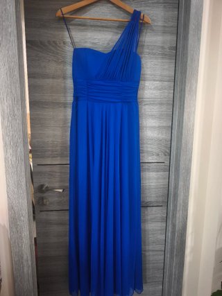 Vestido fiesta azul talla L/T40