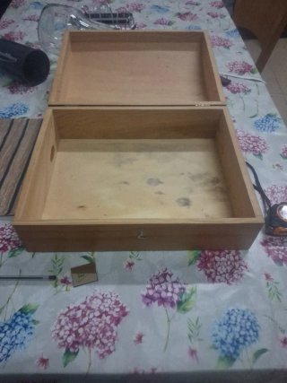 Caja Cofre Antigua de Madera