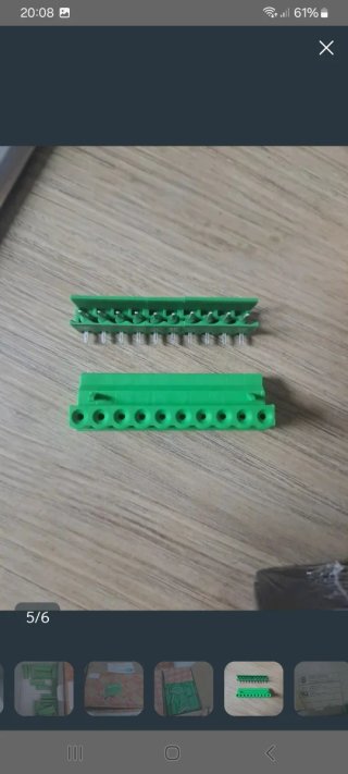 Conectores Verdes Macho y Hembra
