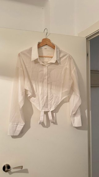 Blusa blanca manga larga