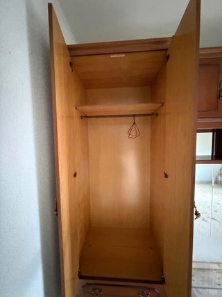 Mueble puente clásico madera y espejo