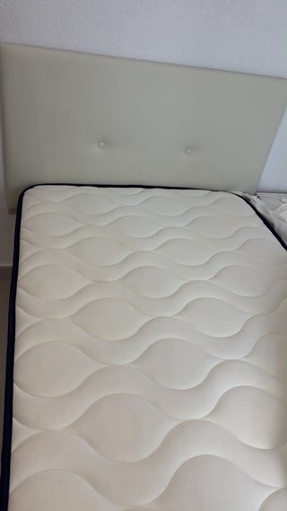 Cama completa 90x180: canapé, colchón y cabecero