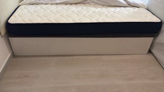 Cama completa 90x180: canapé, colchón y cabecero
