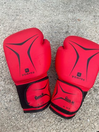 Guantes Boxeo Domyos 6 oz Rojos