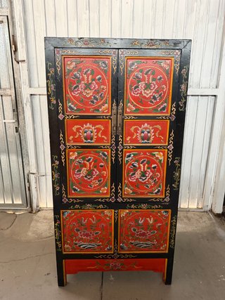 Armario Tibetano Antiguo Madera maciza