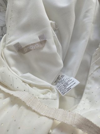 Vestido fiesta niña blanco