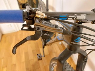 Bicicleta de montaña Merida de carbono talla L