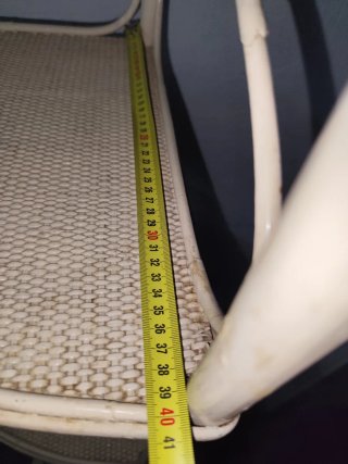 Esquinera Bambú y Mimbre Beige. Regalo Espejo
