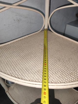 Esquinera Bambú y Mimbre Beige. Regalo Espejo