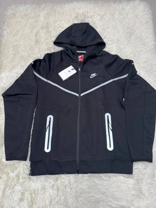 Chándal Nike Tech Fleece Negro Reflectante