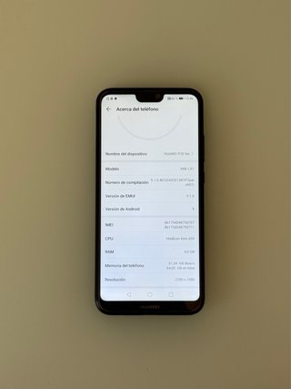 Huawei P20 Lite Negro (Perfecto funcionamiento)