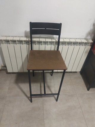Taburete Sandserb de Madera y Metal