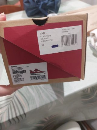 Vans YT Filmore Red/White Talla 39