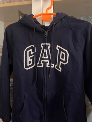Sudadera GAP Azul con Cremallera Talla M- NiÑa