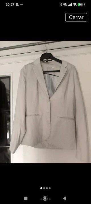 Americana Stradivarius Blanca Talla S