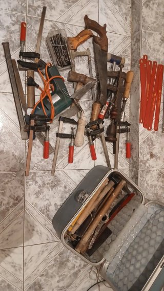Lote de herramientas de carpintería