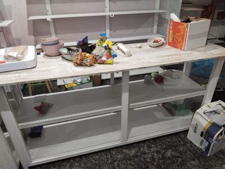 Mostrador de Cristal y Metal pagos en efectivo